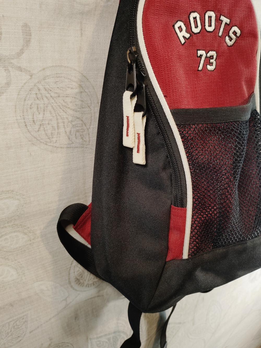 ROOTS Red & Black Backpack - 'Roots 73' - Picture 3 of 7